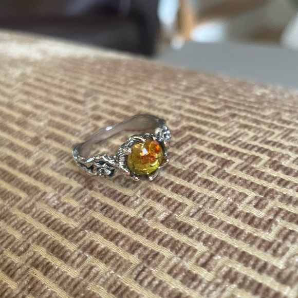Vintage CITRINE RING SIZE 8 - Picture 1 of 8